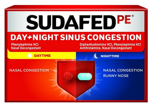 Sudafed Day and Night Sinus Congestion. Инструкция по применению